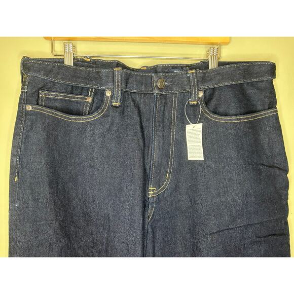 L.L. Bean Flannel Lined Jeans Square Rigger Traditional Fit NWT Mens 37 x 29 - Picture 2 of 10